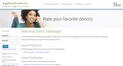Desktop Screenshot of eggdonorsearch.com